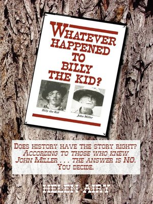 cover image of Whatever Happened to Billy the Kid?